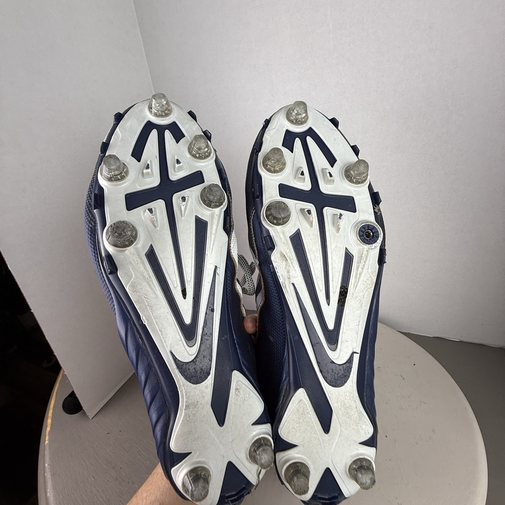 Nike Alpha Pro 2 3/4 TD Football Cleats Mens Size 15 Blue White 719935-144 - Picture 10 of 10